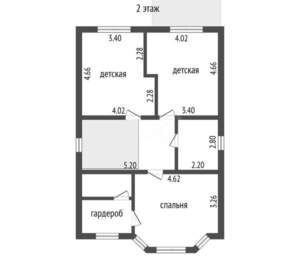 Дом 163м², 2-этажный, участок 6 сот.  