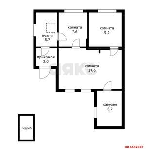 Дом 52м&sup2;, 1-этажный, участок 4 сот.  