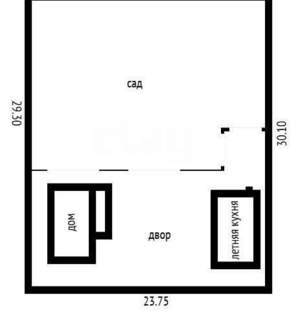 Дом 45м&sup2;, 1-этажный, участок 7 сот.  