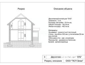 Дом 74м², 2-этажный, участок 8 сот.  