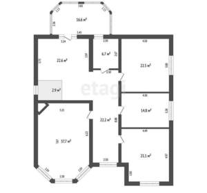 Дом 326м², 2-этажный, участок 12 сот.  