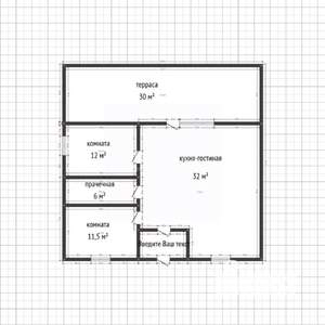 Дом 90м², 1-этажный, участок 6 сот.  