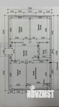 Коттедж 72м², 1-этажный, участок 4 сот.  