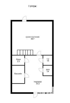 Дом 160м², 2-этажный, участок 2 сот.  