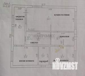 Дом 114м&sup2;, 1-этажный, участок 6 сот.  