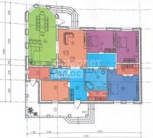 Коттедж 182м&sup2;, 1-этажный, участок 12 сот.  