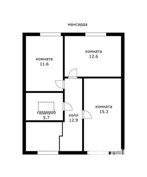 Дом 192м&sup2;, 2-этажный, участок 4 сот.  