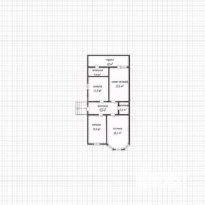 Дом 111м&sup2;, 1-этажный, участок 5 сот.  