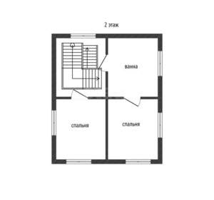 Дом 120м&sup2;, 2-этажный, участок 2 сот.  