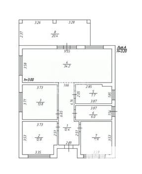 Дом 120м², 1-этажный, участок 6 сот.  