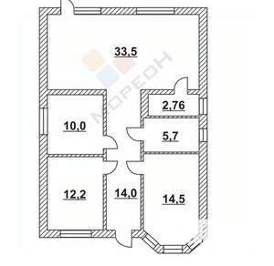 Дом 85м², 1-этажный, участок 4 сот.  