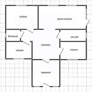 Дом 110м², 1-этажный, участок 7 сот.  