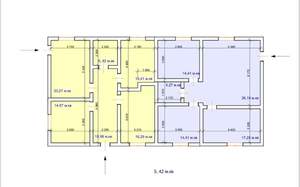 Дом 175м&sup2;, 1-этажный, участок 6 сот.  