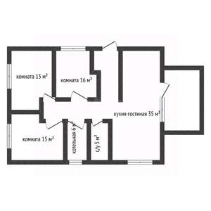 Дом 112м&sup2;, 1-этажный, участок 4 сот.  