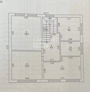 Дом 153м&sup2;, 2-этажный, участок 4 сот.  