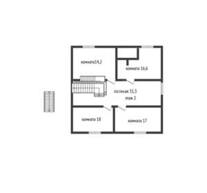 Дом 200м², 2-этажный, участок 6 сот.  