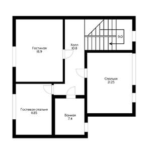 Дом 150м², 2-этажный, участок 5 сот.  