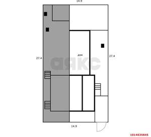 Дом 85м², 1-этажный, участок 2 сот.  