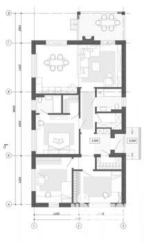 Коттедж 130м², 1-этажный, участок 5 сот.  