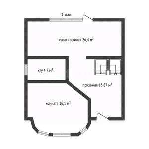 Дом 140м&sup2;, 2-этажный, участок 3 сот.  