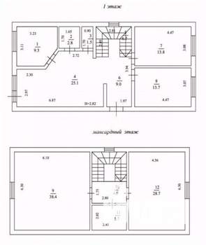 Дом 130м&sup2;, 2-этажный, участок 4 сот.  