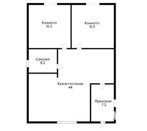 Дом 89м&sup2;, 1-этажный, участок 5 сот.  