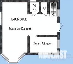 Дом 119м², 2-этажный, участок 4 сот.  