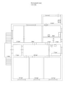 Дом 323м², 1-этажный, участок 6 сот.  