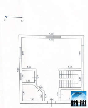 Дом 132м&sup2;, 2-этажный, участок 4 сот.  