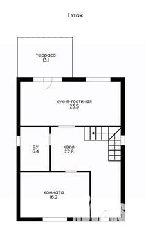 Дом 159м², 2-этажный, участок 4 сот.  