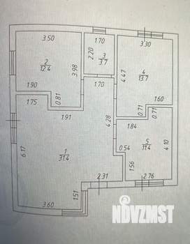 Дом 80м², 1-этажный, участок 4 сот.  