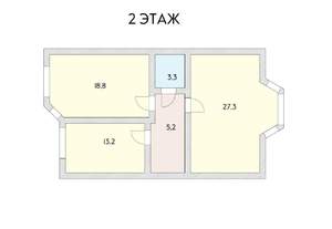 Таунхаус 143м&sup2;, 2-этажный, участок 1 сот.  