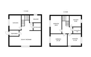 Коттедж 130м&sup2;, 2-этажный, участок 4 сот.  