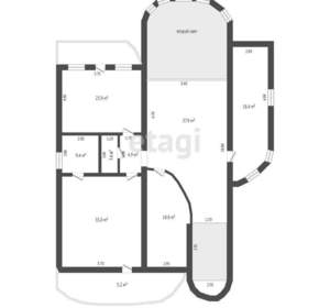 Дом 560м², 3-этажный, участок 8 сот.  