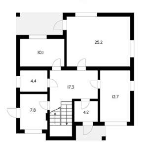 Дом 170м², 2-этажный, участок 4 сот.  