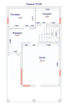Дача 125м², 2-этажный, участок 3 сот.  