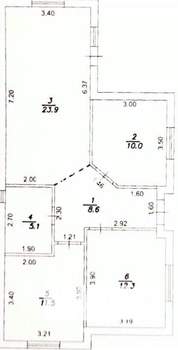 Дом 71м&sup2;, 1-этажный, участок 3 сот.  