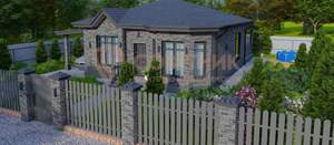 Дом 125м&sup2;, 1-этажный, участок 4 сот.  