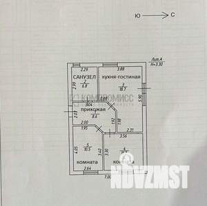 Дом 70м², 1-этажный, участок 3 сот.  