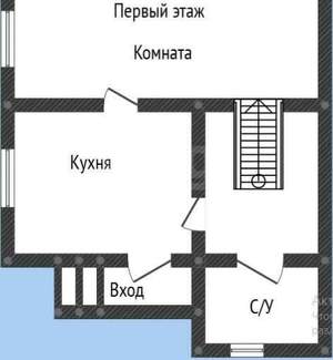 Дом 55м², 2-этажный, участок 4 сот.  