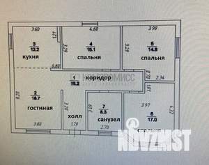 Дом 104м², 1-этажный, участок 6 сот.  
