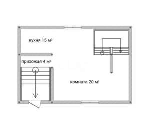 Дом 126м&sup2;, 2-этажный, участок 1 сот.  