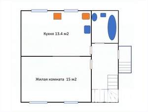 Дом 73м², 2-этажный, участок 4 сот.  