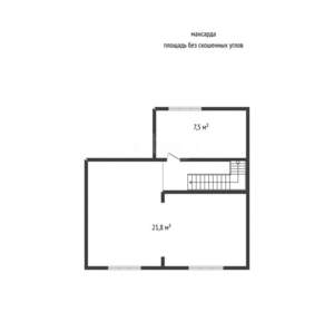 Дом 77м&sup2;, 2-этажный, участок 4 сот.  