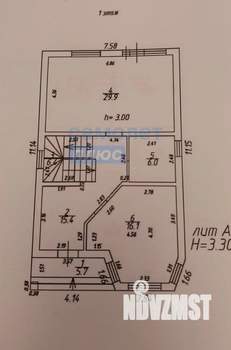 Дом 140м², 2-этажный, участок 3 сот.  