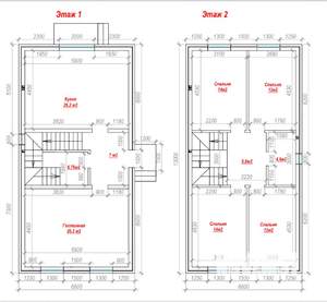 Дом 130м&sup2;, 2-этажный, участок 3 сот.  
