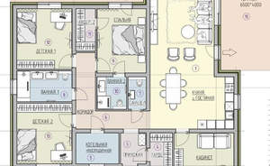 Дом 146м&sup2;, 1-этажный, участок 7 сот.  