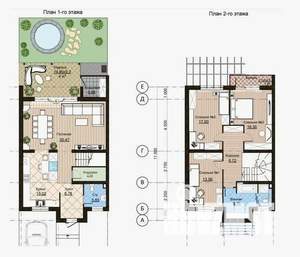 Таунхаус 140м², 2-этажный, участок 3 сот.  