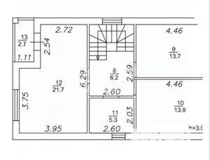 Дом 150м², 2-этажный, участок 4 сот.  