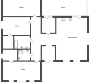 Дом 227м&sup2;, 1-этажный, участок 6 сот.  